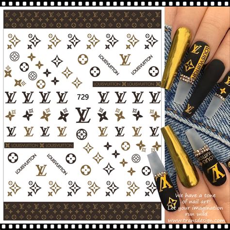 louis vuitton design nails|louis vuitton stickers for nails.